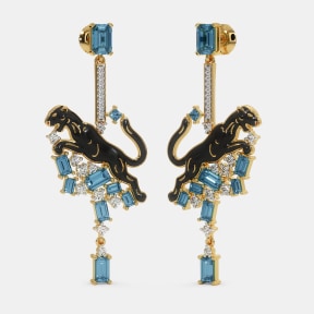 The Black Panther Drop Earrings