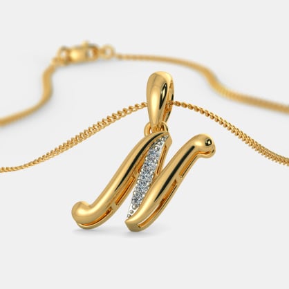 The Liham N Pendant | BlueStone.com