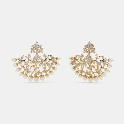 The Banafshi Chand Bali Earrings