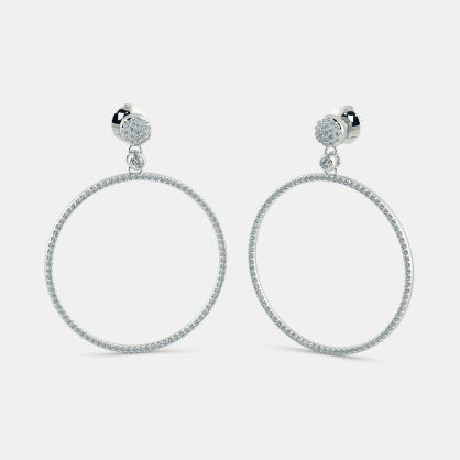 The Meridian Halo Drop Earrings