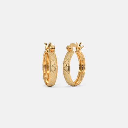 The Dimas Textured Hoop Earrings