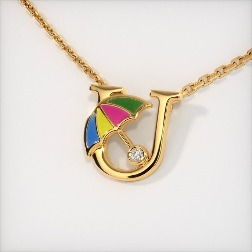 The U for Umbrella Necklace for Kids