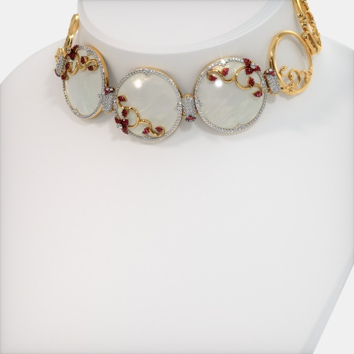 Ihkam Disc Choker Necklace