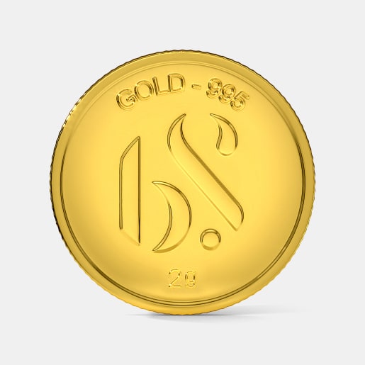 2 gram 24 KT Gold Coin