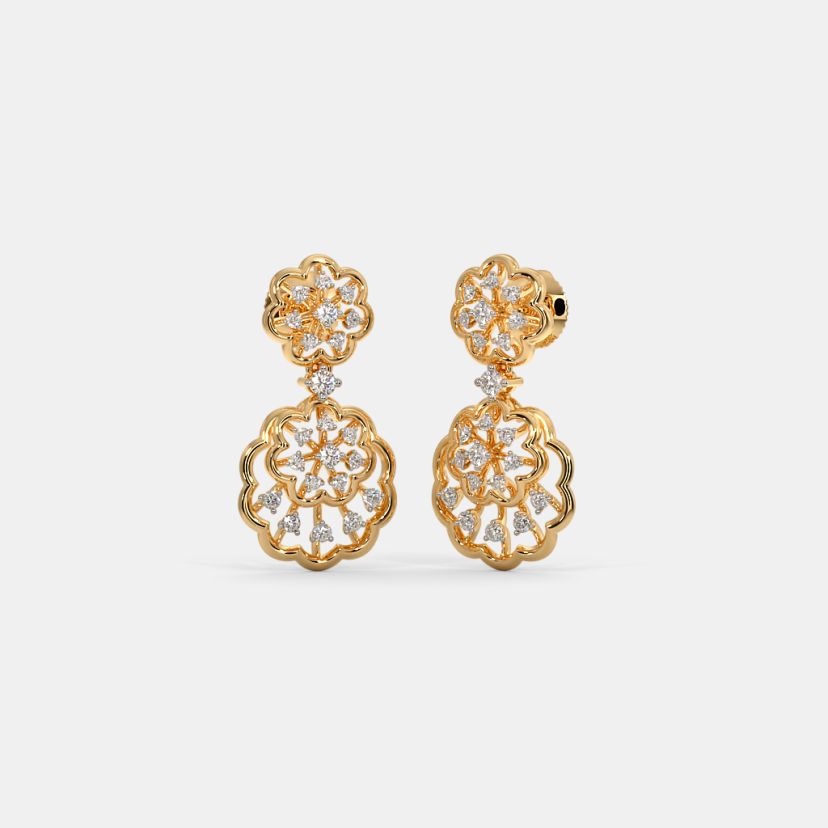 Gold earrings designs for office wear deals