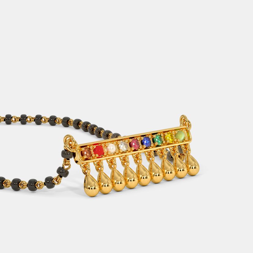The Mythili Navaratna Mangalsutra Pendant - image 7
