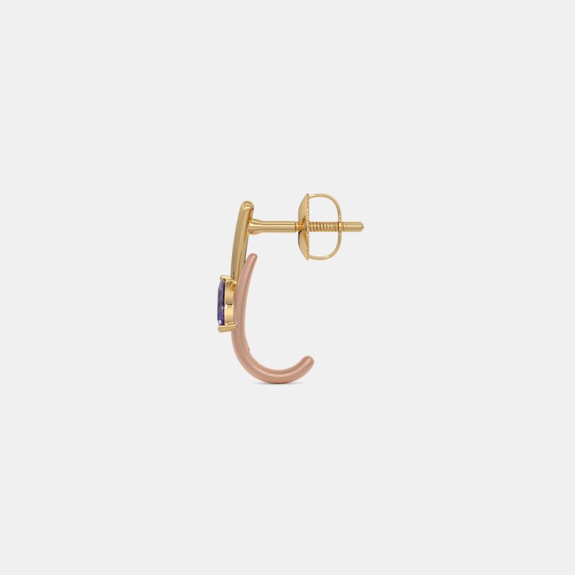The Seren Marquise J Hoop Earrings - image 8