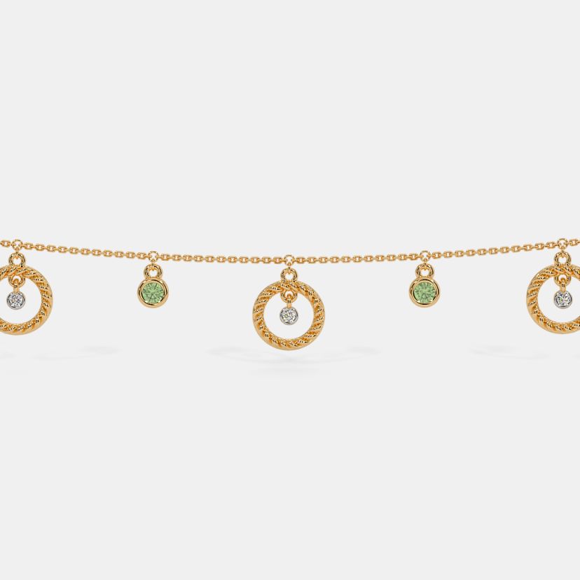 The Mysa Anklet - Angle View 1