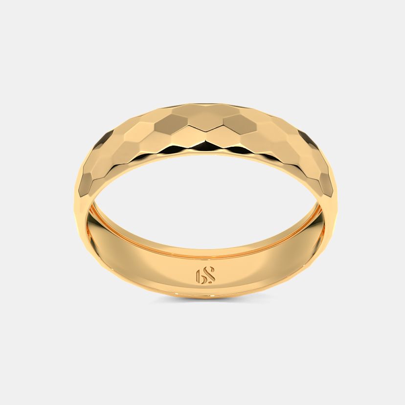 The Hilious Textured Band Ring For Him - image 7