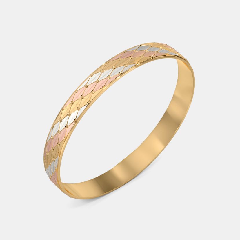 The Gleamora Textured Round Bangle - image 1