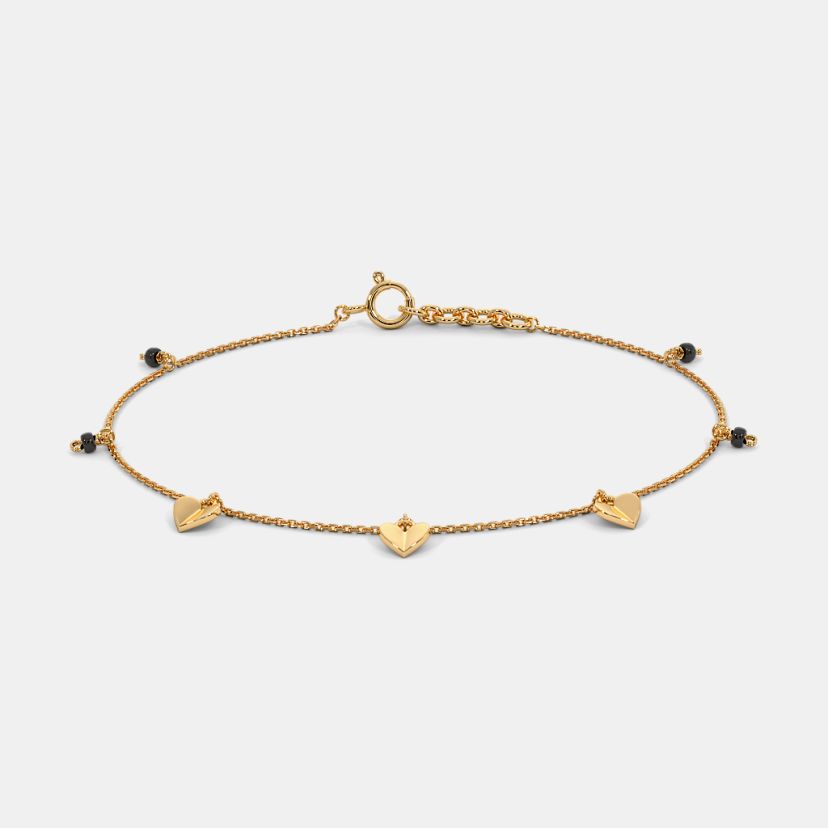 The Merita Heart Mangalsutra Bracelet - image 1