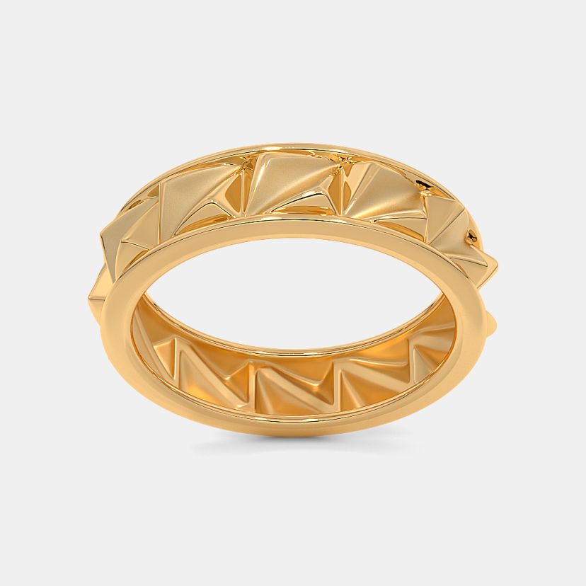 The Facet Peak Band Ring For Him - image 7