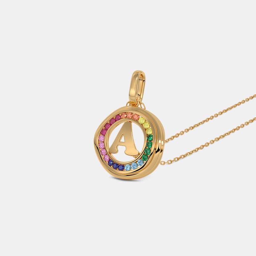 The Vibralett A Initial Pendant - image 1