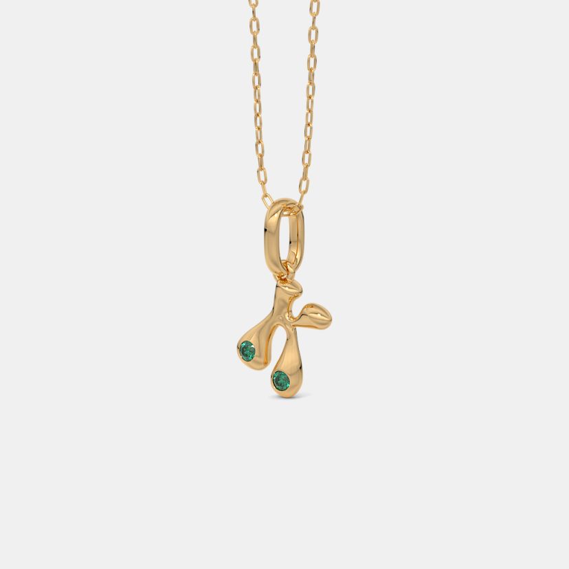 The Kenza K Initial Pendant - image 4