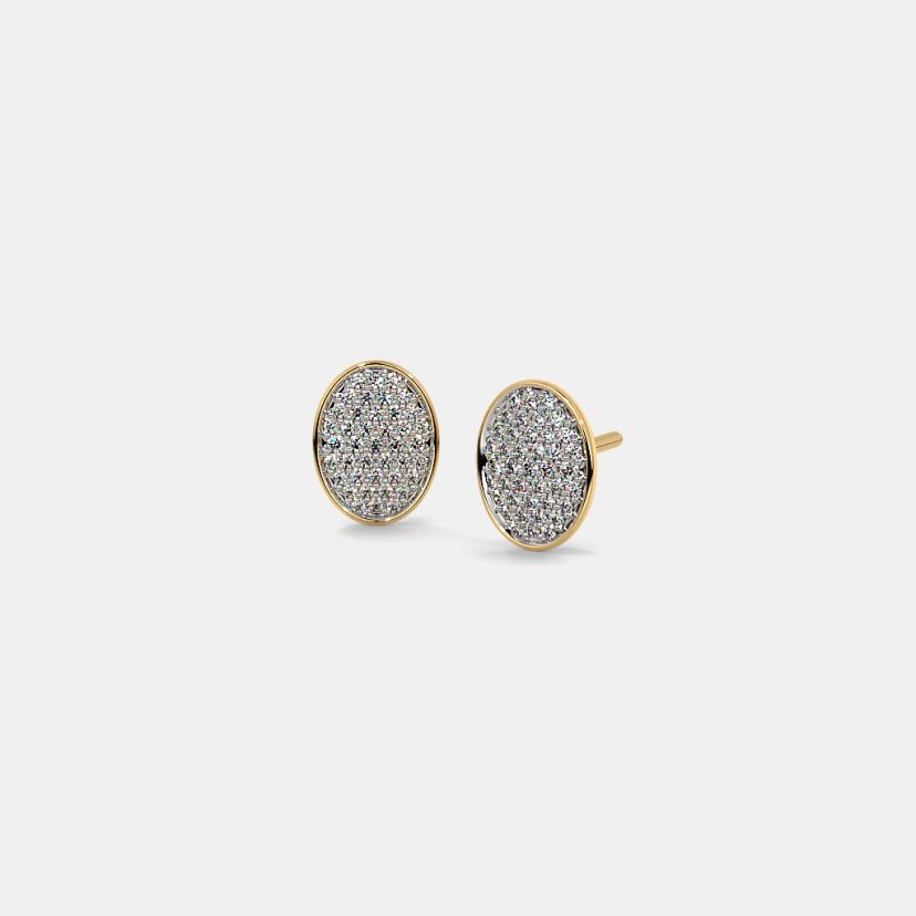 The Valente Pave Stud Earrings - image 1