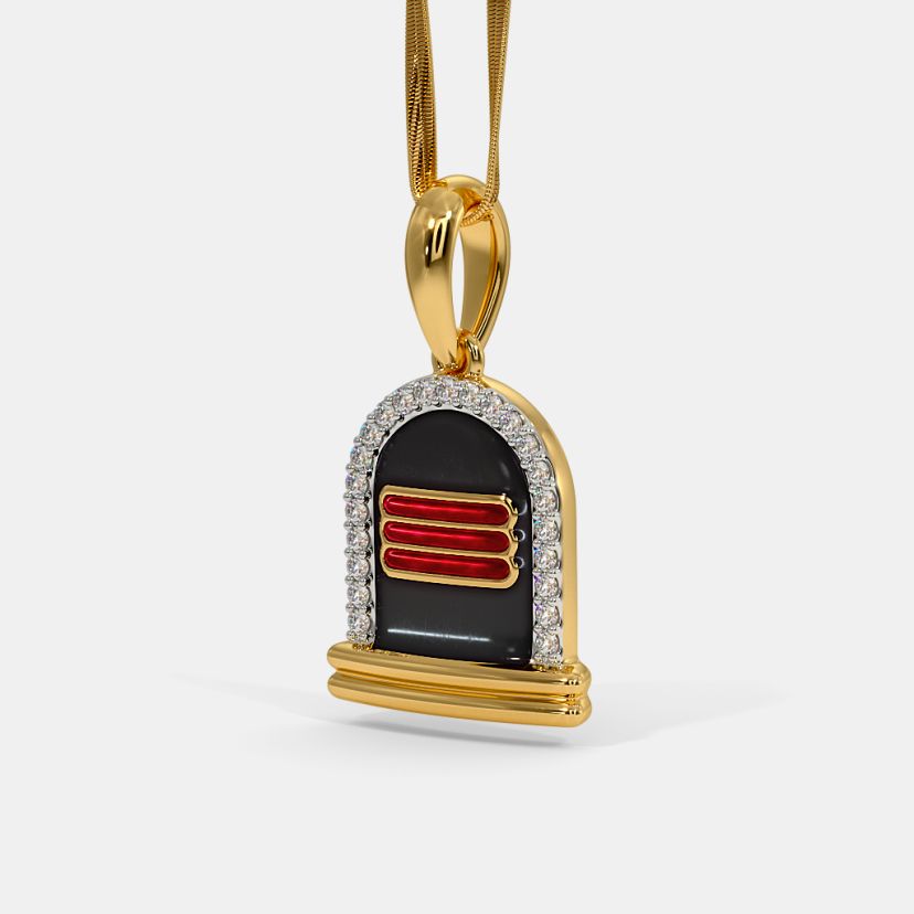 The Shivam Pendant For Him - Angle View 1