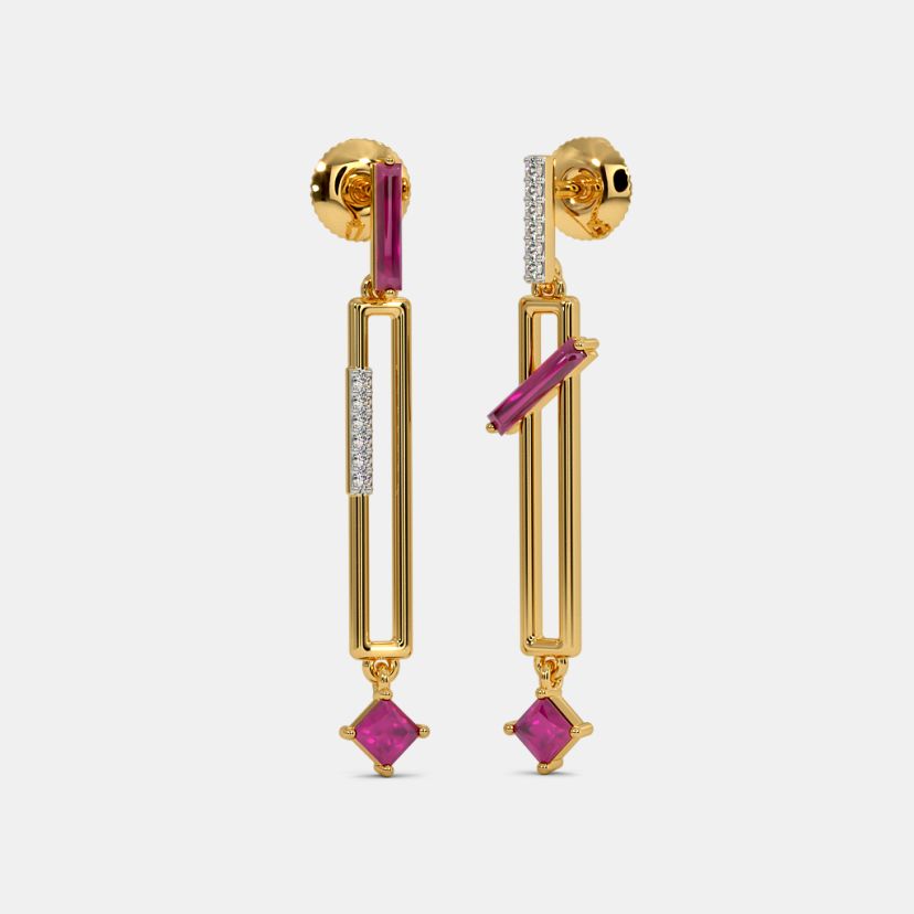 The lovanna Mismatch Drop Earrings - image 1