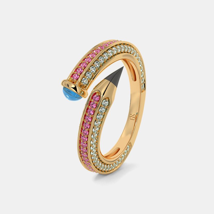 Buy 50 Topaz Rings Online BlueStone India s 1 Online