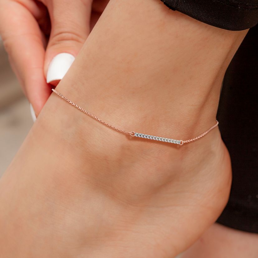 The Quirvella Slider Anklet - Back View