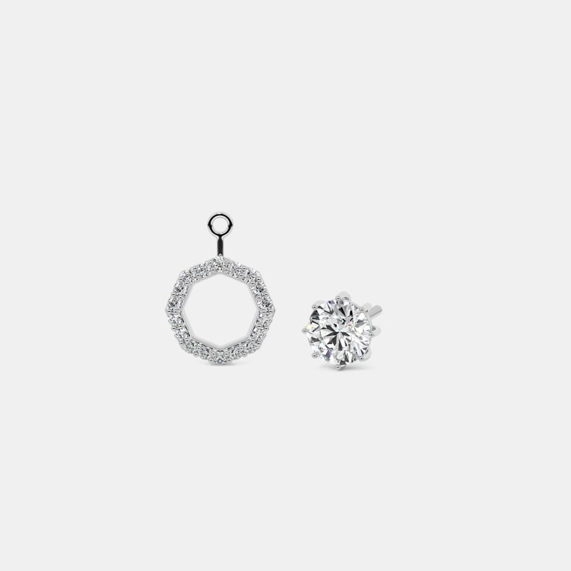 The Eclat Solitaire Stud Earrings - image 7