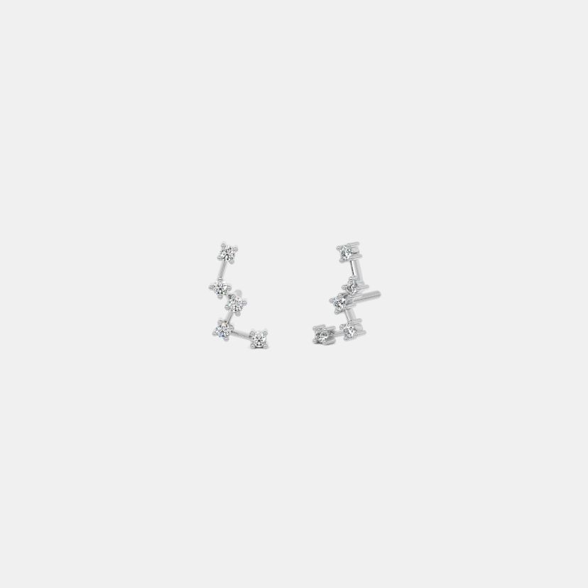 The Cassiopeia Constellation Multi Pierced Stud Earrings - image 1