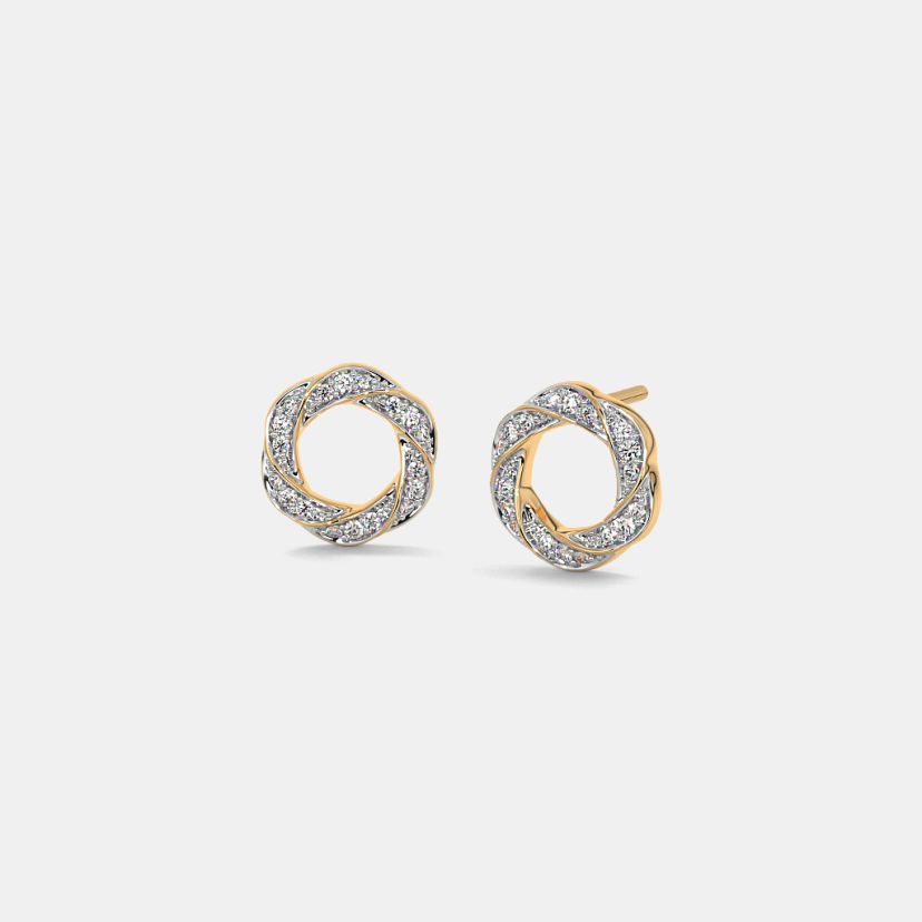 Buy 2 Grams to 5 Grams Gold EarringsDesigns Online BlueStone India s 1 Online Jewellery Brand
