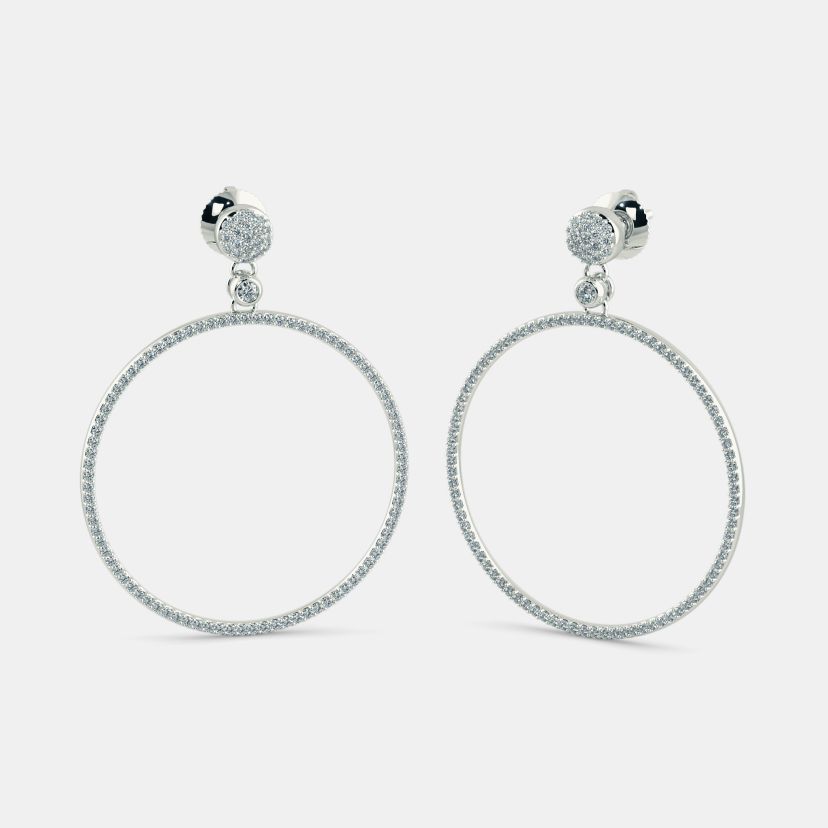 The Meridian Halo Drop Earrings - image 1