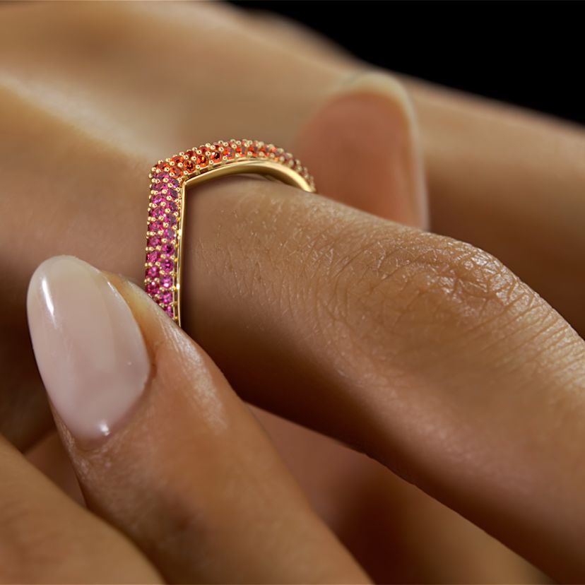 The Renisa Chevron Ring - image 6