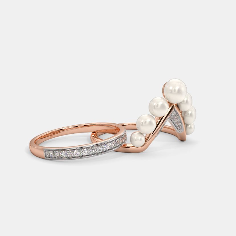 The Suave Chevron Stackable Ring - image 7