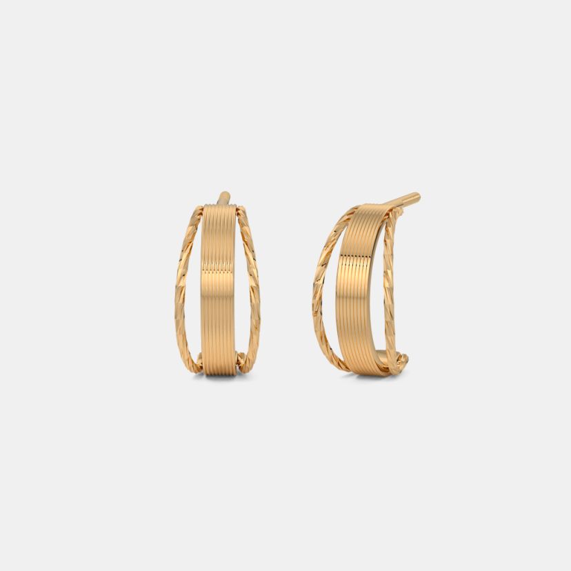 The Elarith J Hoop Earrings - image 1