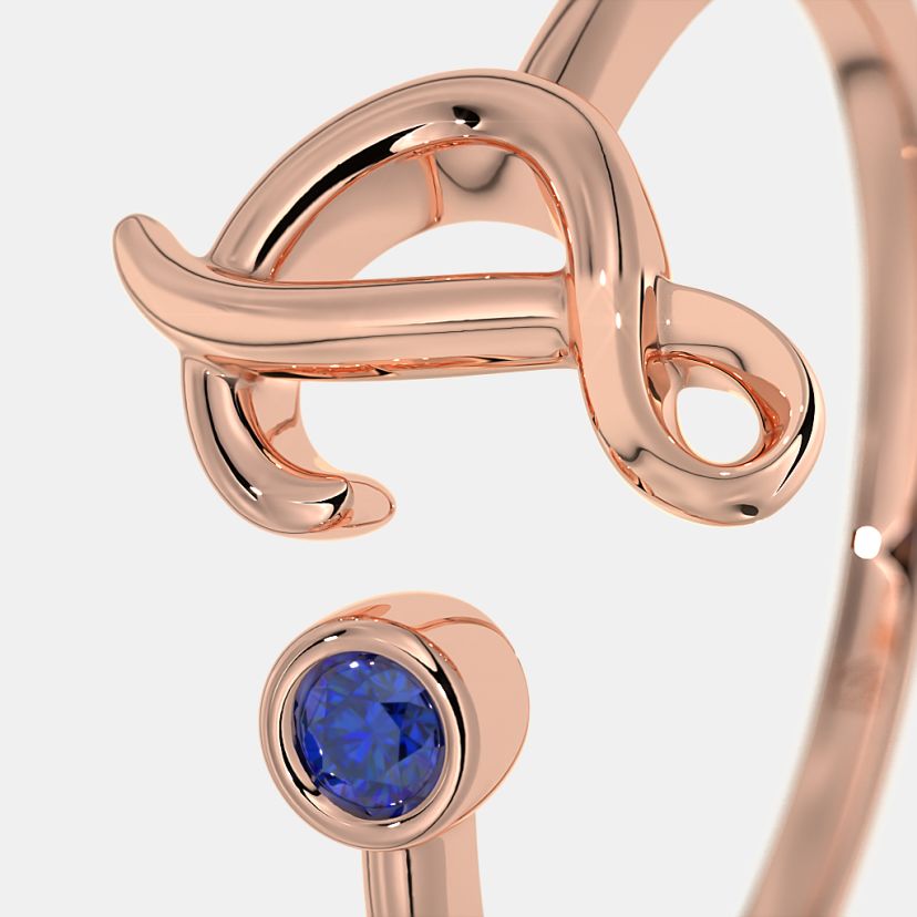 The Adlai Script D Ring - image 5