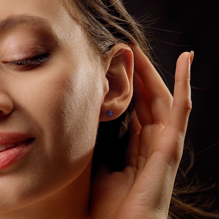 The Bluesapph Aleph Stud Earrings - image 4