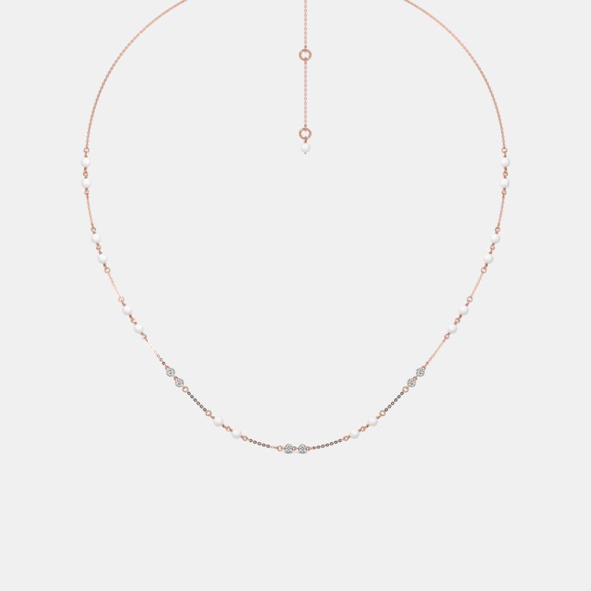 The Porce Halo Station Necklace - image 1