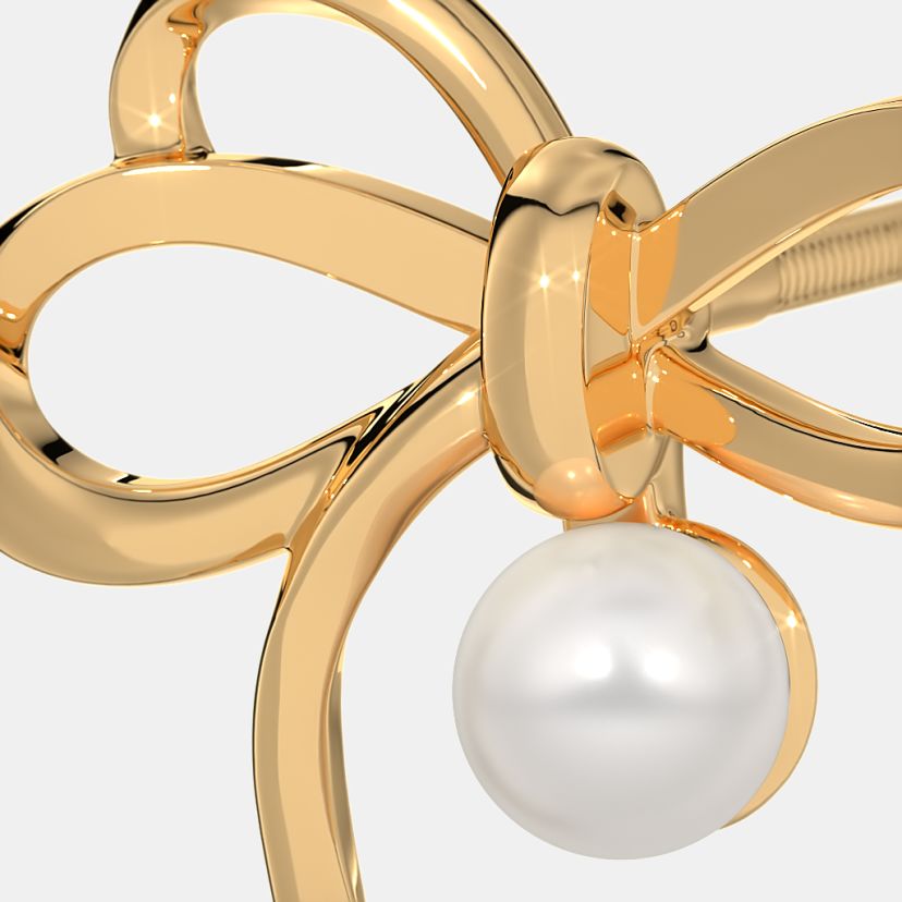 The Tiana Bow Stud Earrings - image 5