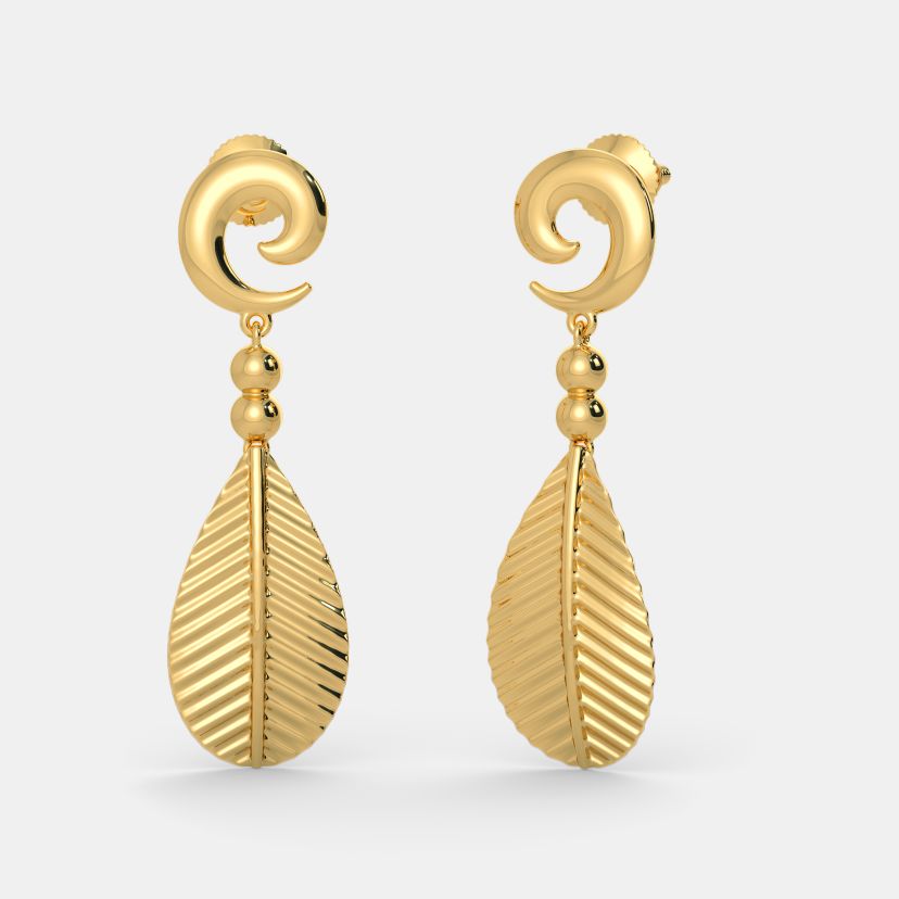 Gold earring drops designs online