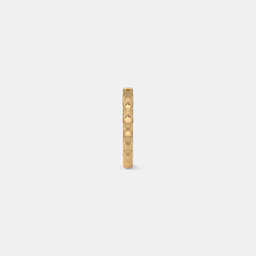 The Swelled Edge Hoop For Him - image 4