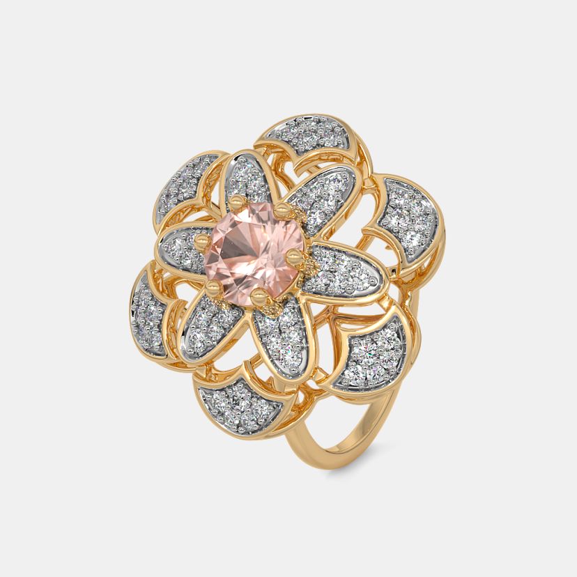 The Zinnia Rose Cocktail Ring - image 1