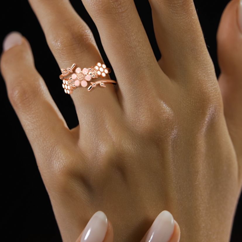 The Trifoliate Spiral Ring - image 4