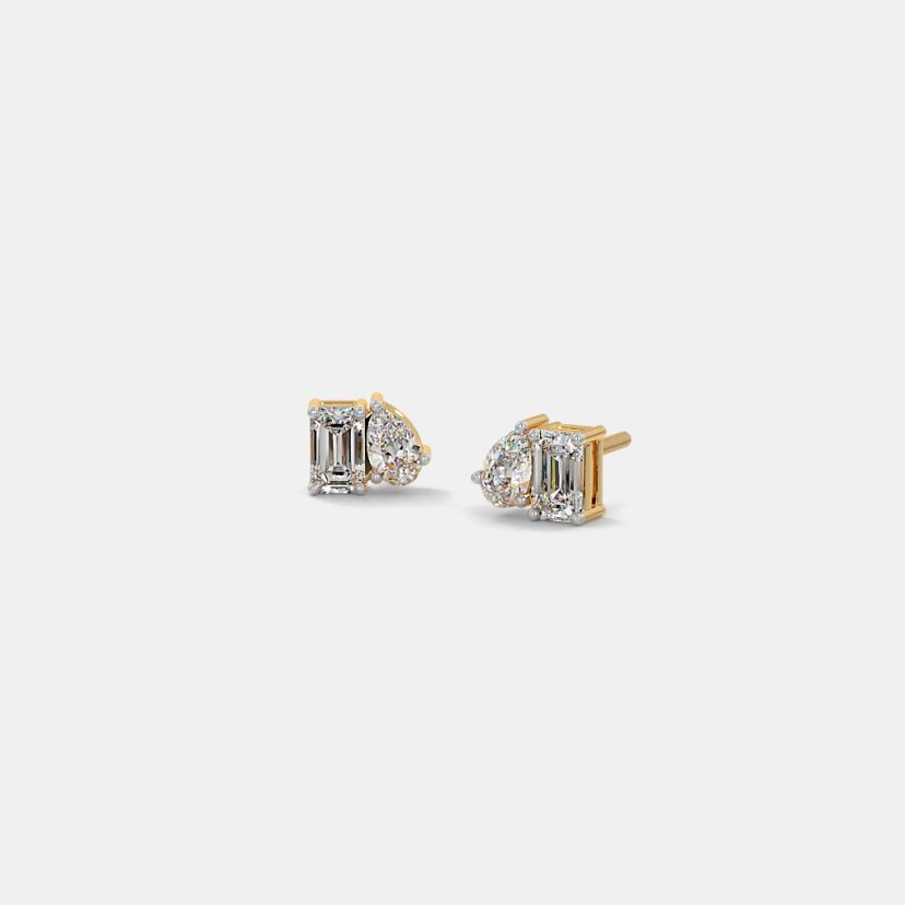 The Galina Solitaire Stud Earrings - image 1