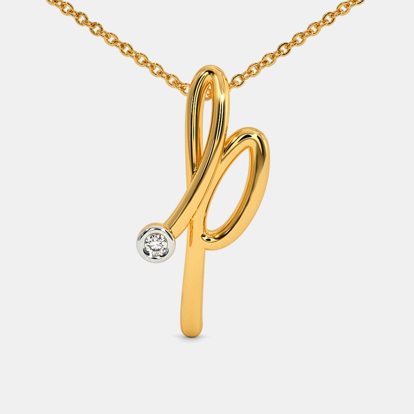 The Cursive P Necklace - image 5