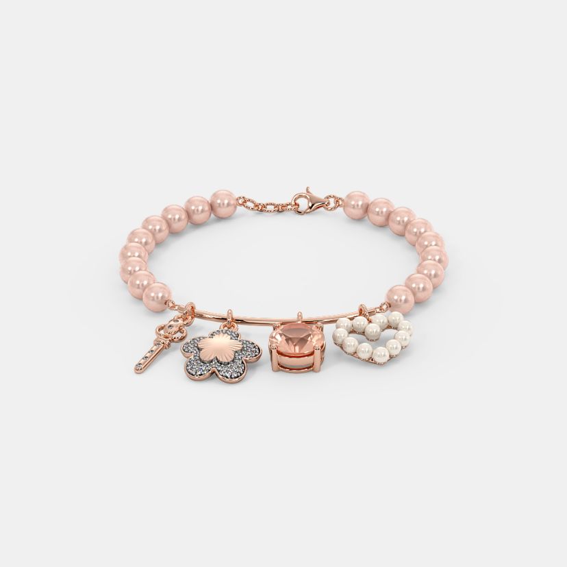 The Pearly Heart Charm Bracelet - image 1
