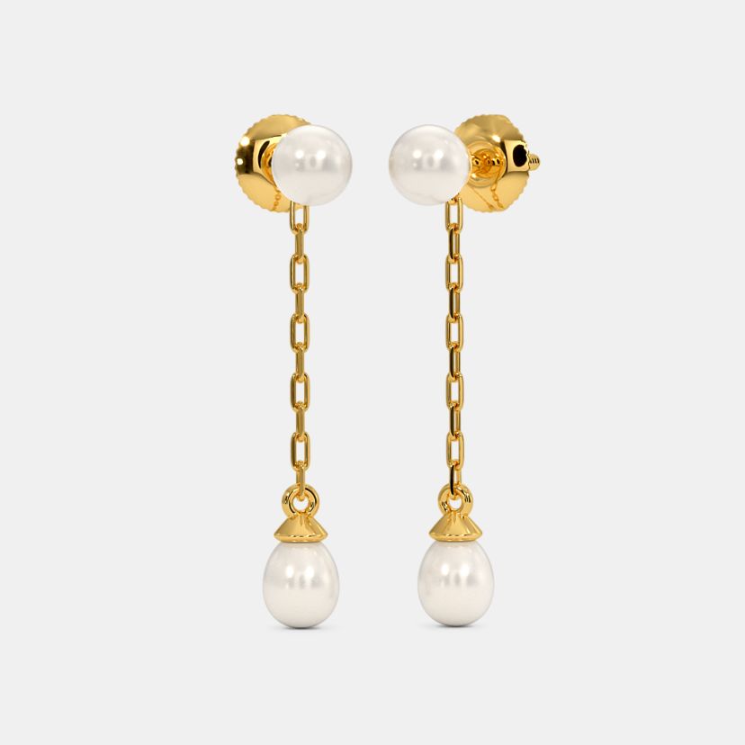 The Pearl Essence Dangler Earrings - image 1