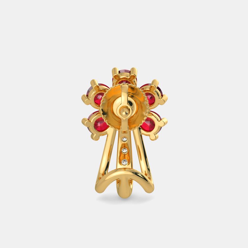 The Anurita Hoop Earrings - Angle View 2