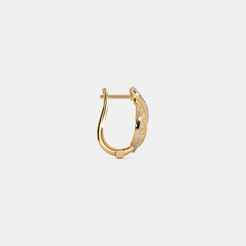The Feuille Huggie Earrings - image 7