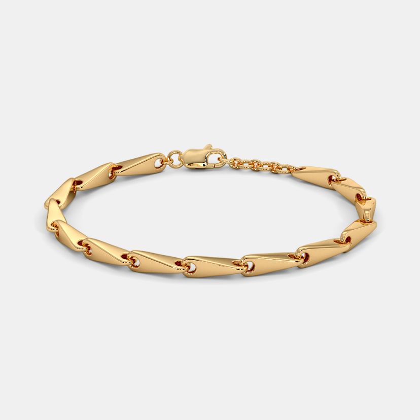Buy Plain Gold Bracelets Designs Online BlueStone India s 1 Online Jewellery Brand