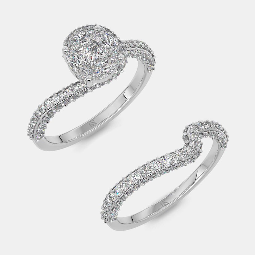 The Rocio Bridal Ring Set - image 7