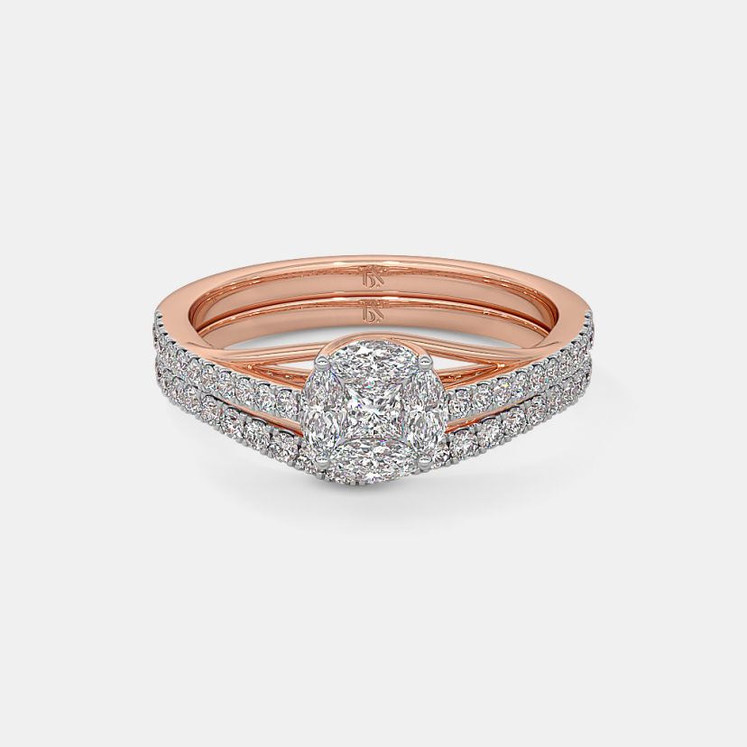 The Crossoval Bridal Ring Set - image 8