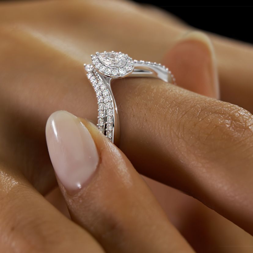 The Aimer Bridal Ring Set - image 6