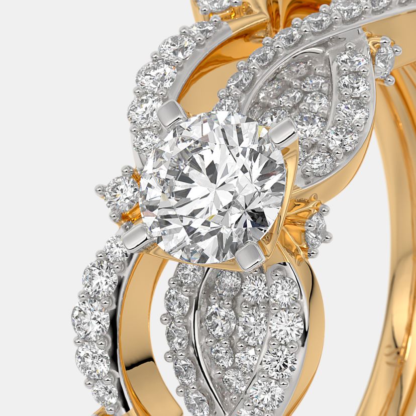 The Evlen Solitaire Bridal Ring Set - image 5