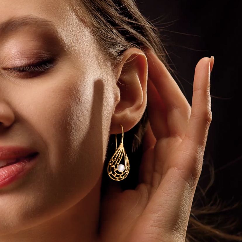 The Ayame Tear Drop Earrings - image 3